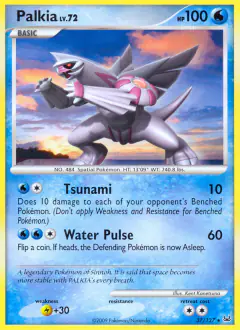 Palkia Rare card from Platinum Base