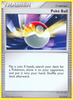Poké Ball Uncommon card from Platinum Base