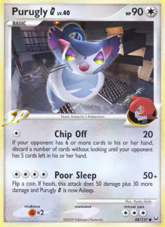 Purugly G Common card from Platinum Base