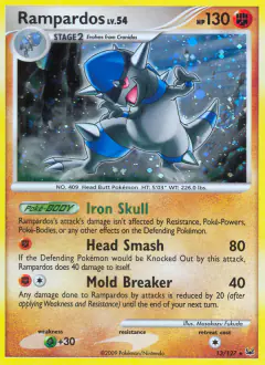 Rampardos Rare Holo card from Platinum Base