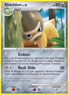 Shieldon Uncommon card from Platinum Base