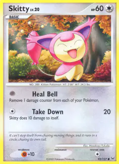 Skitty Common card from Platinum Base