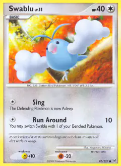 Swablu Common card from Platinum Base