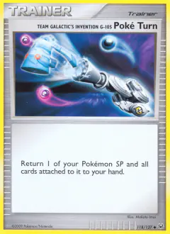 Team Galactic's Invention G-105 Poké Turn Uncommon card from Platinum Base