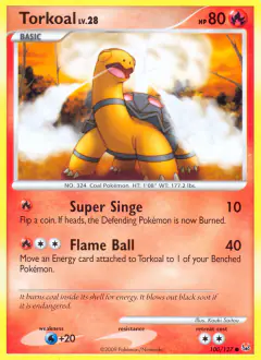 Torkoal Common card from Platinum Base