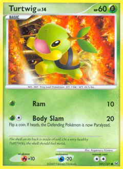 Turtwig Common card from Platinum Base