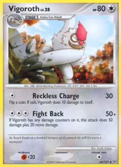 Vigoroth Uncommon card from Platinum Base
