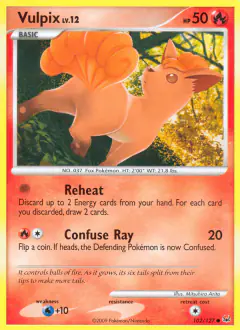 Vulpix Common card from Platinum Base