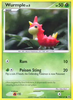 Wurmple Common card from Platinum Base