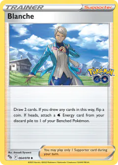 Blanche Uncommon card from Pokémon GO