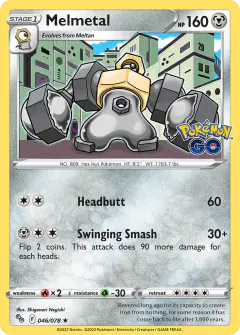 Melmetal Rare Holo card from Pokémon GO