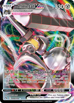Melmetal VMAX Rare Holo VMAX card from Pokémon GO