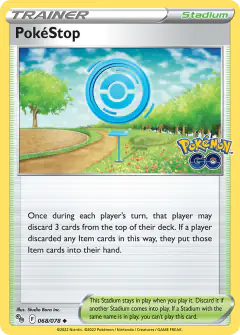PokéStop Uncommon card from Pokémon GO