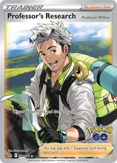 Professor's Research Rare Ultra card from Pokémon GO
