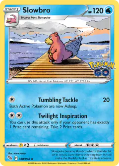 Slowbro Uncommon card from Pokémon GO