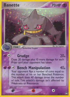 Banette Rare Holo card from Power Keepers
