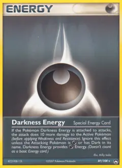 Darkness Energy Rare card from Power Keepers