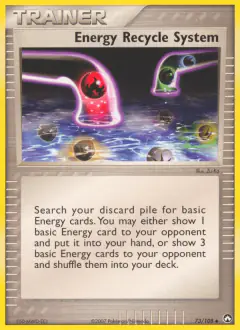 Energy Recycle System Uncommon card from Power Keepers