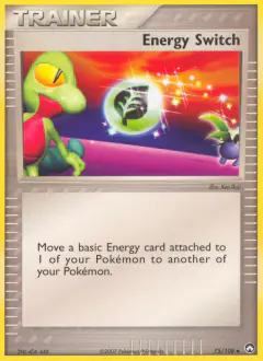 Energy Switch Uncommon card from Power Keepers