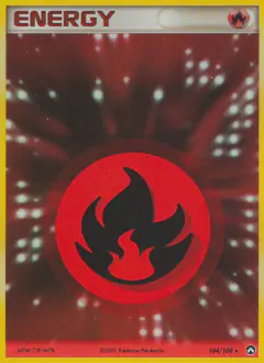 Fire Energy Rare Holo card from Power Keepers