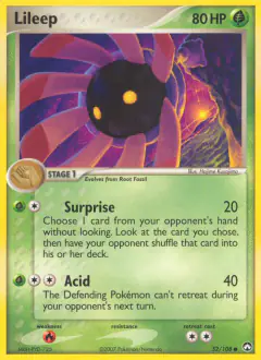 Lileep Common card from Power Keepers