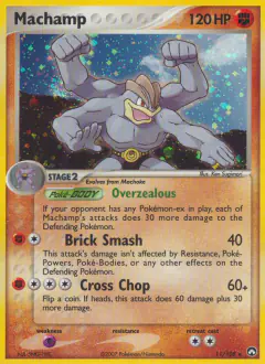 Machamp Rare Holo card from Power Keepers
