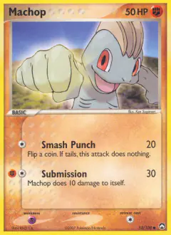 Machop Common card from Power Keepers