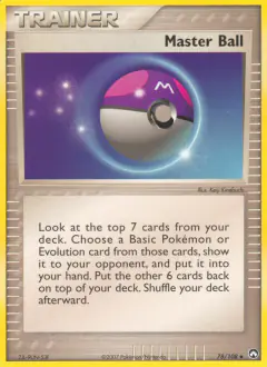 Master Ball Uncommon card from Power Keepers