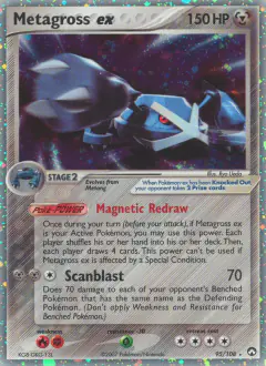 Metagross ex Rare Holo EX card from Power Keepers