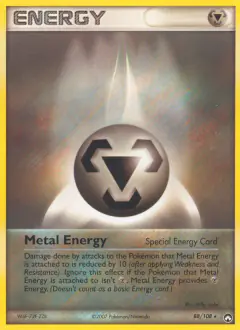 Metal Energy Rare card from Power Keepers