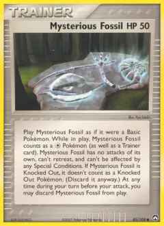 Mysterious Fossil Common card from Power Keepers