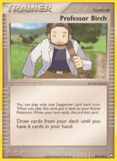 Professor Birch Uncommon card from Power Keepers