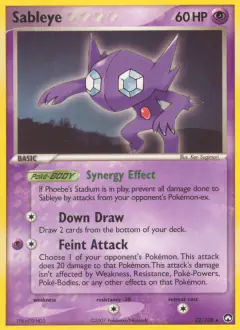 Sableye Rare card from Power Keepers