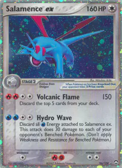 Salamence ex Rare Holo EX card from Power Keepers