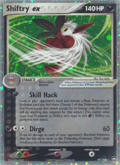 Shiftry ex Rare Holo EX card from Power Keepers