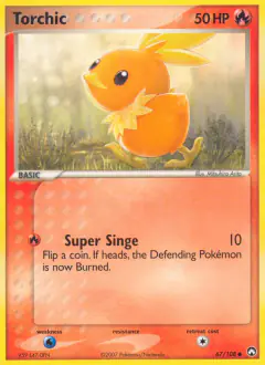 Torchic Common card from Power Keepers