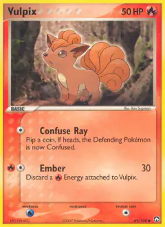 Vulpix Common card from Power Keepers