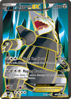 Aggron-EX Rare Ultra card from Primal Clash