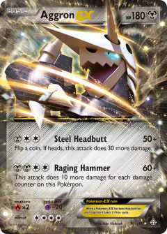 Aggron-EX Rare Holo EX card from Primal Clash