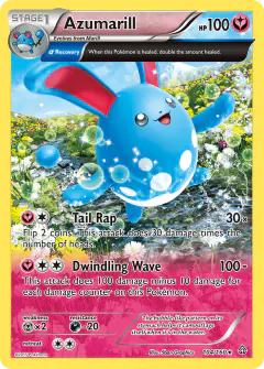 Azumarill Rare Holo card from Primal Clash