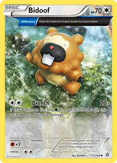 Bidoof Uncommon card from Primal Clash