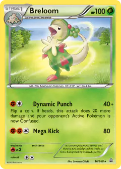 Breloom Rare card from Primal Clash