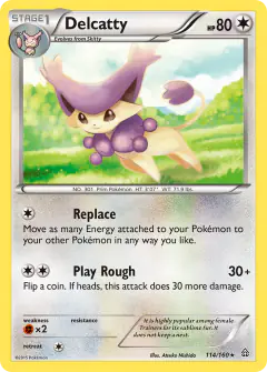Delcatty Rare card from Primal Clash