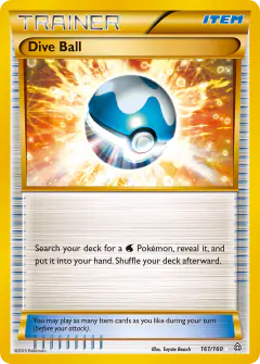 Dive Ball Rare Secret card from Primal Clash