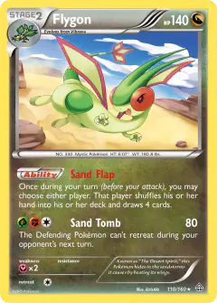 Flygon Rare Holo card from Primal Clash
