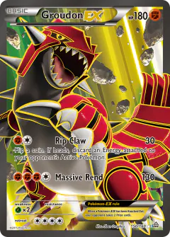 Groudon-EX Rare Ultra card from Primal Clash