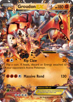 Groudon-EX Rare Holo EX card from Primal Clash