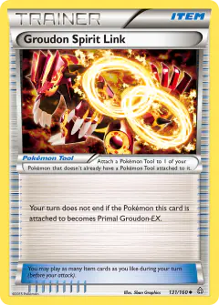 Groudon Spirit Link Uncommon card from Primal Clash