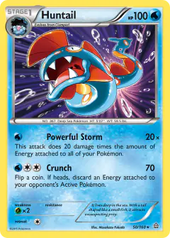 Huntail Rare Holo card from Primal Clash