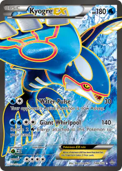 Kyogre-EX Rare Ultra card from Primal Clash